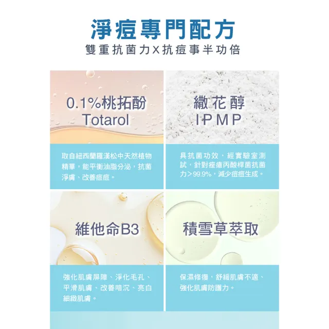 【St.Clare 聖克萊爾】無酸抗痘淨膚調理精華30mlx2入(敏弱肌適用)