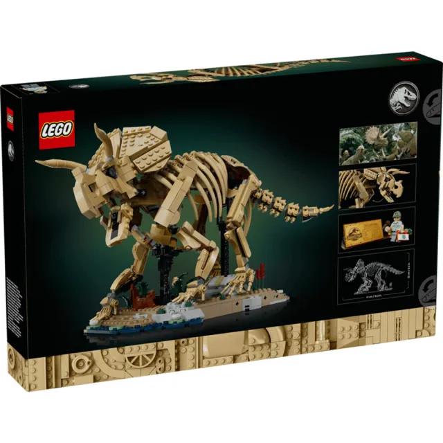 【LEGO 樂高】77985 恐龍化石：三角龍 積木 玩具