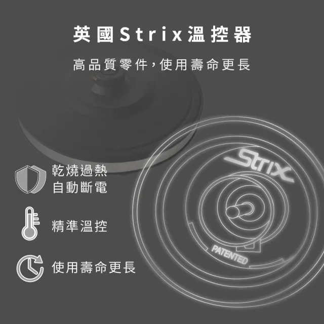 【元山】1.7L觸控式彩屏304不鏽鋼雙層電茶壺 YS-5172EPT