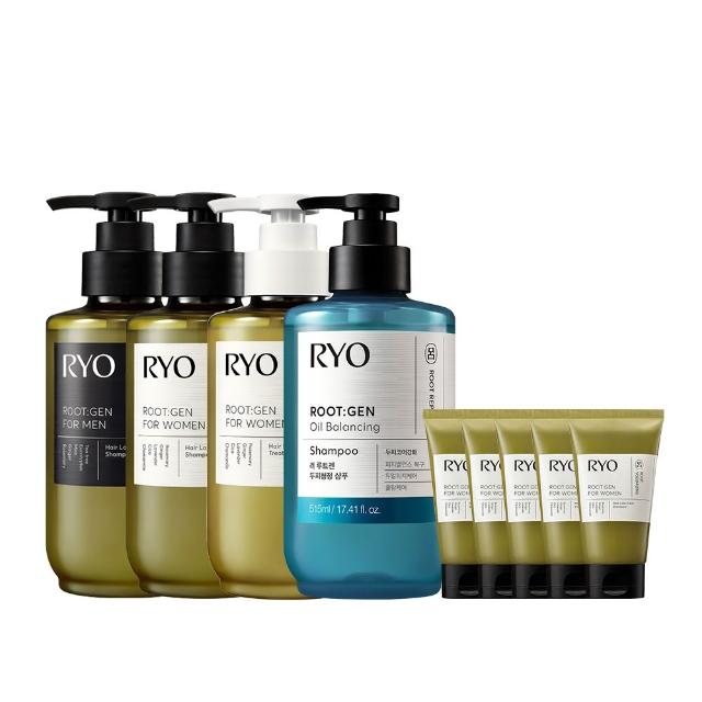 【RYO 呂】官方直營 ROOTGEN強韌蘊髮洗髮精/護髮膜515mlx2入(男性專用/女性專用/零感控油)