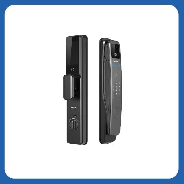 【Philips 飛利浦】702FVP 人臉辨識/貓眼/聯網 智能門鎖 電子鎖(人臉│指紋│卡片│密碼│WiFi/含安裝)