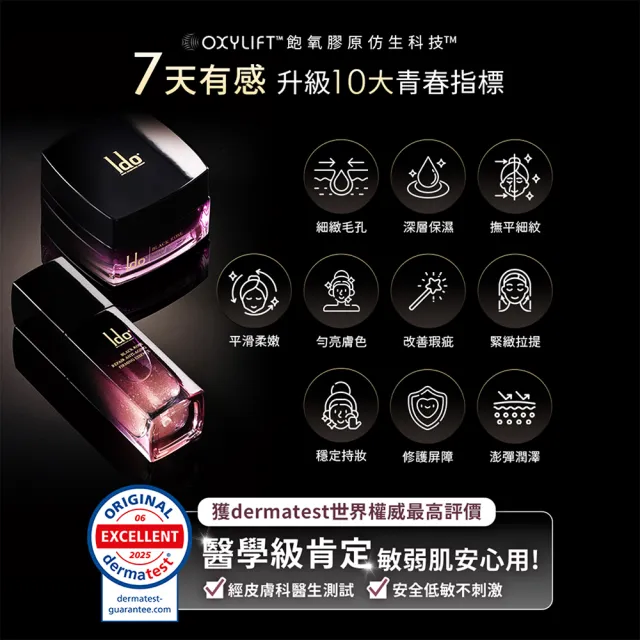【Ido 船井醫朵】2+1囤貨組★黑玫瑰抗老膠原乳霜50mlx2(150%普拉斯鏈/神經醯胺/頸膜/玫瑰繃帶)