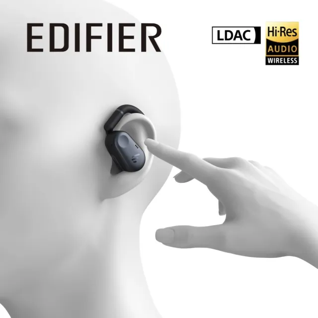 【EDIFIER】Comfo Flex 開放式耳掛藍牙耳機（IP55 防塵防水｜LDAC 高音質解碼｜AI 通話降噪）