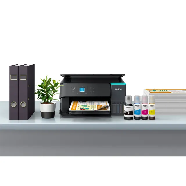 【EPSON】官方直營 搭1組T03Y原廠1黑3彩墨水★L4360 高速三合一Wi-Fi智慧遙控連續供墨複合機
