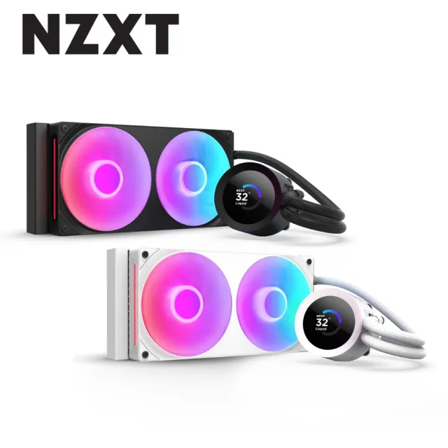 【NZXT 恩傑】Kraken Plus 240 RGB一體式水冷(6年保固/冷熱分艙/LCD螢幕/CPU散熱器/AIO)
