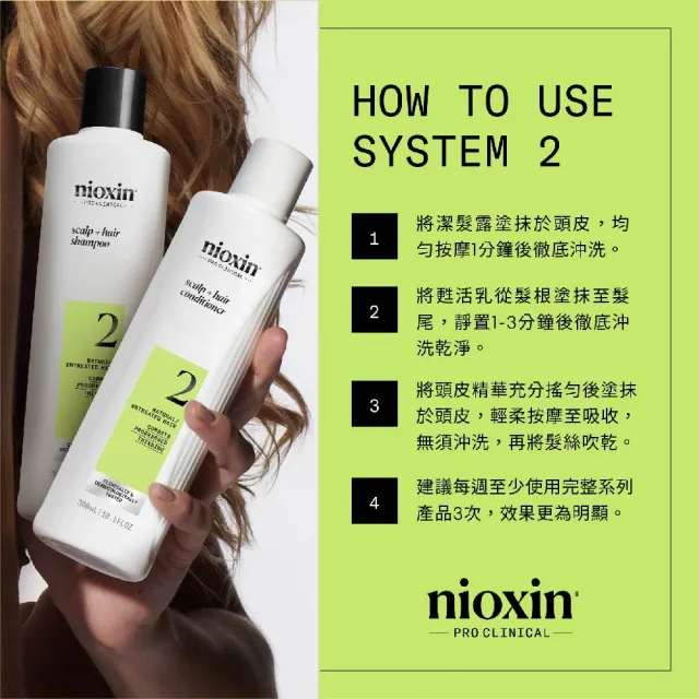 【NIOXIN 耐奧森】官方直營 2號潔髮露300ml(洗髮精)