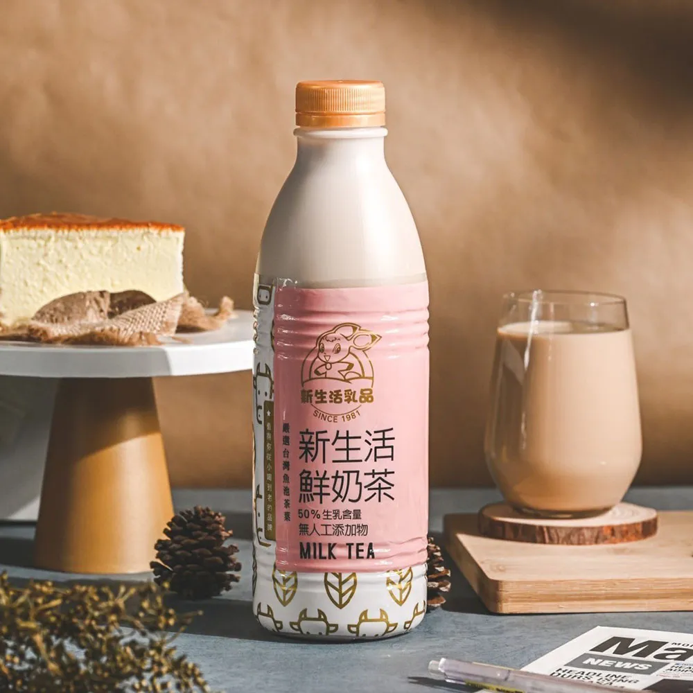 【新生活】生乳含量50%鮮奶茶12瓶(936ml/瓶)