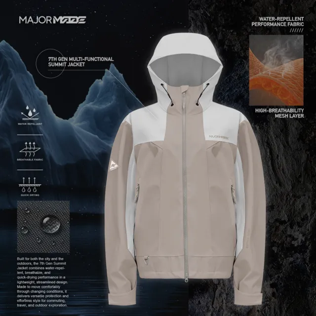 【MAJOR MADE】七代多機能登峰外套(拼接款/機能外套/防風外套/保暖外套)