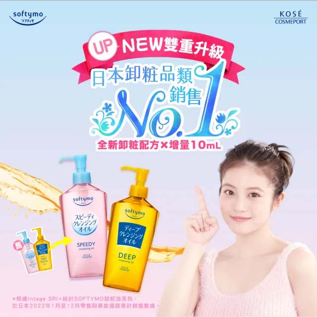 【KOSE SOFTYMO 絲芙蒂】卸妝油補充包210ml6入組(乾濕兩用/深層潔顏/全新改款/成分升級)