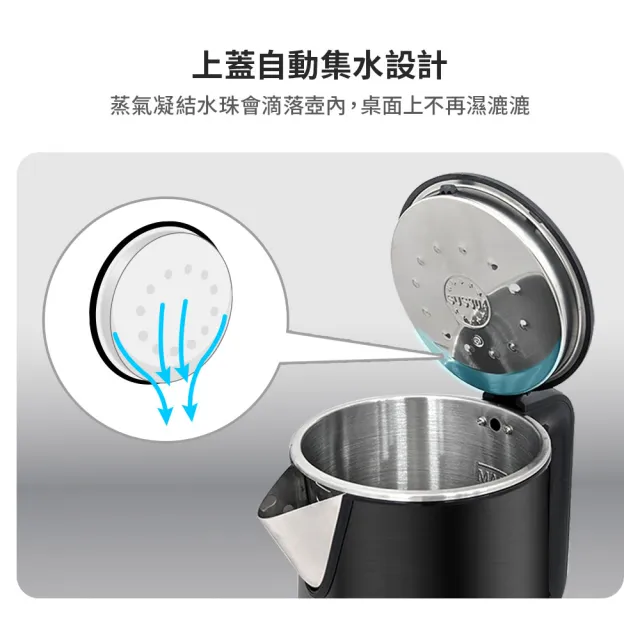 【DIKE】廣角恆溫智慧電暖器 送防燙快煮壺 超值組(HLE520+HCE212)