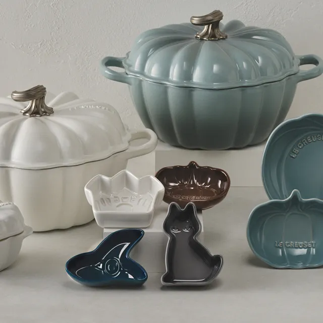 【Le Creuset】瓷器萬聖節迷你醬料碟4入組(2款組合選1)