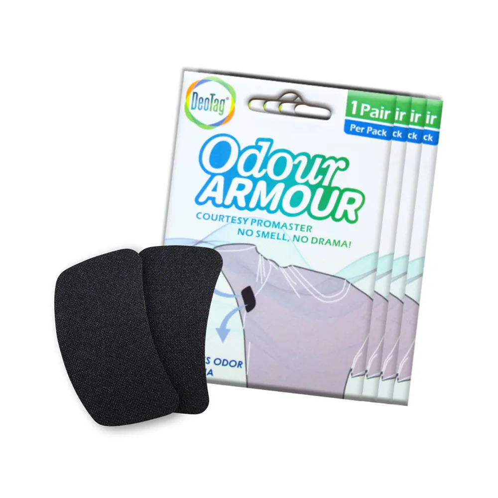 【Deo Kingdom】英國除臭科技專家_衣物除臭貼片4包入組_每包內含一對兩片貼片(DeoTag/除臭黑科技)