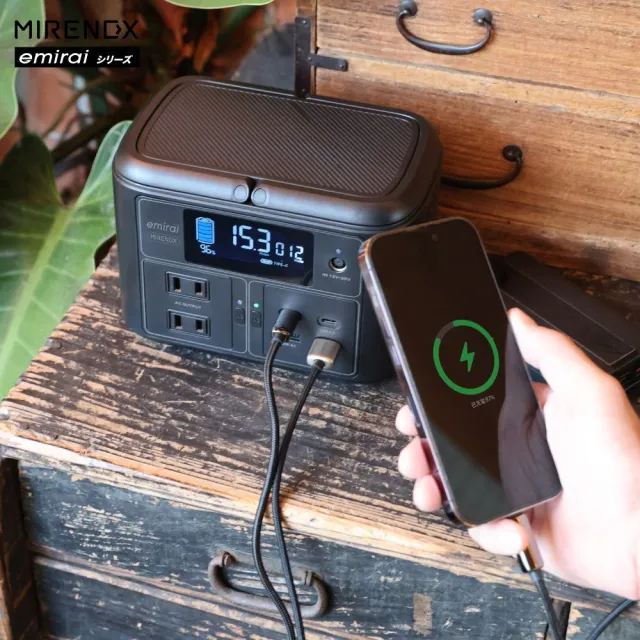 【MIRENEX】emirai NEX430儲能小瓦力PRO！手掌大儲能電站再進化！(戶外防災露營小電站/安全耐用磷酸鐵鋰)