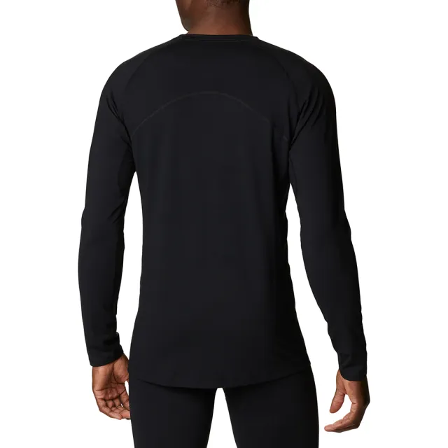 【Columbia 哥倫比亞】男款-極暖快排內著長袖上衣-M Omni-Heat Infinity Knit LS Crew-黑色(UAM13340BK/KF)