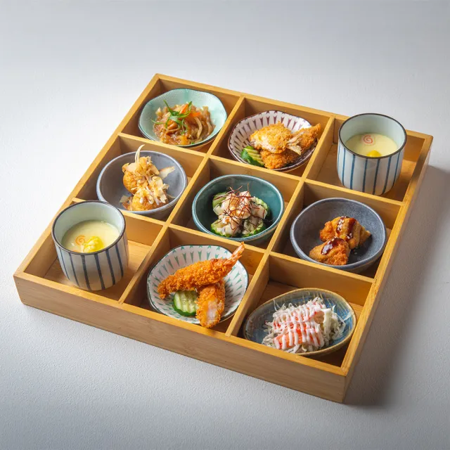狸小路燒肉餐酒館｜日式火烤兩吃_海老炸蝦九宮格珠寶盒(MO)