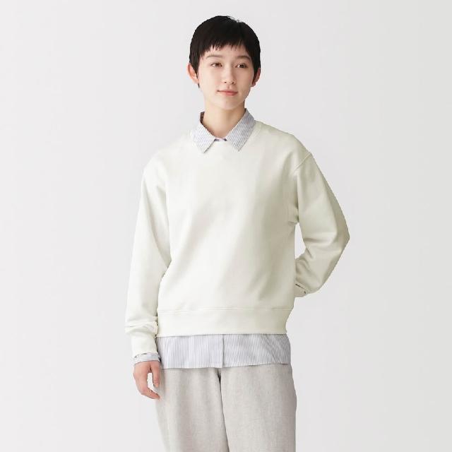【MUJI 無印良品】女裏毛套衫(柔白/灰色/墨灰/黑色/煙燻綠/薰衣草紫)
