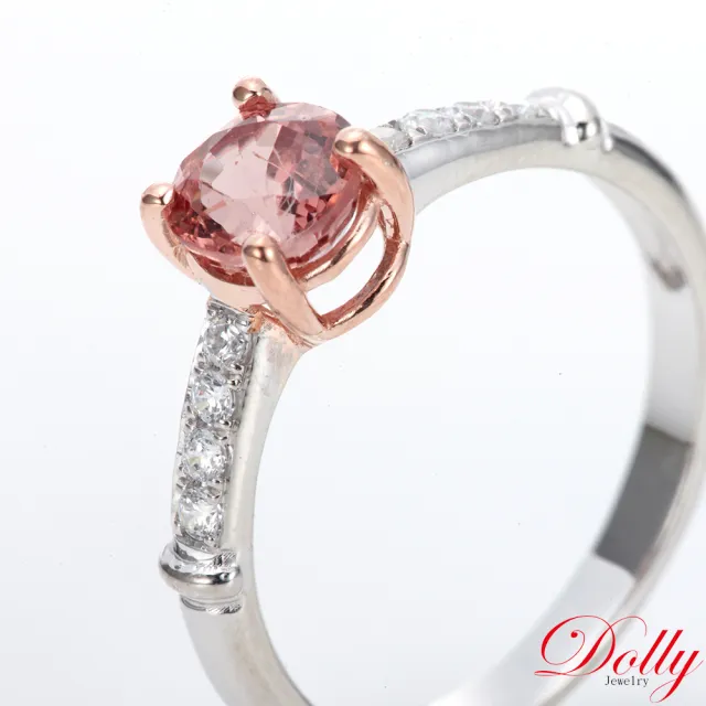 【DOLLY】天然 蓮花尖晶石1克拉鑽石戒指-020 高級訂製珠寶 浪漫質感 奢華送禮