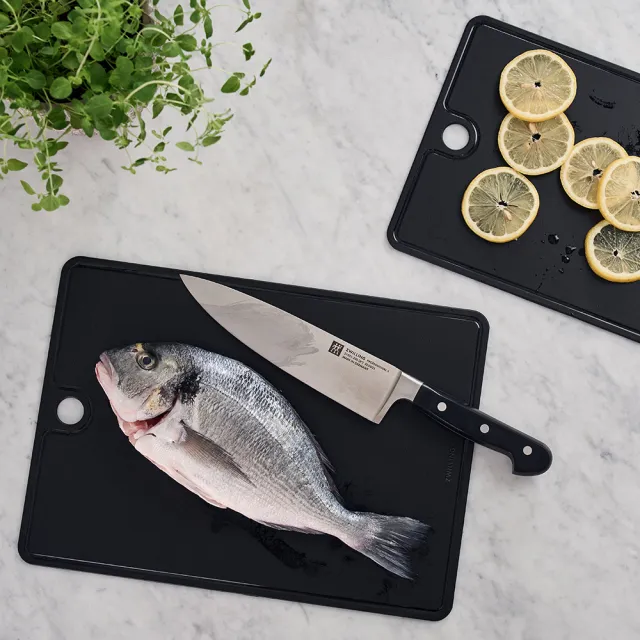 【ZWILLING 德國雙人】TPU抗菌防滑砧板2件組-30x21+35x25cm(德國雙人牌集團官方直營)