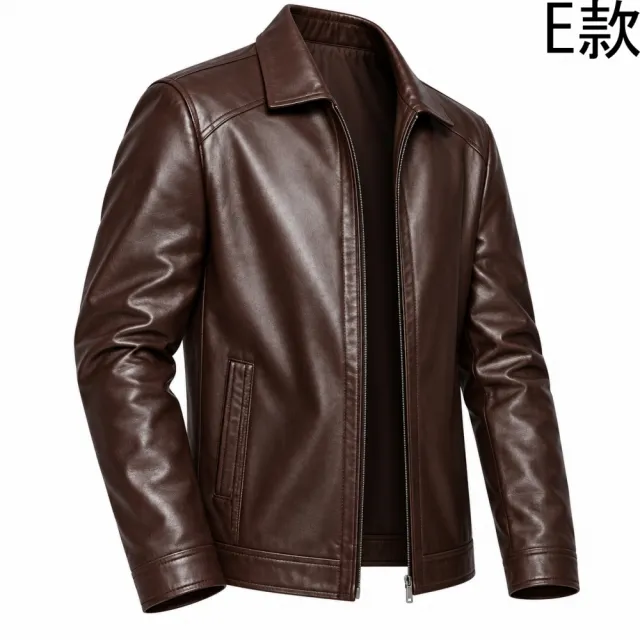 【巴黎精品】多款美式皮衣外套立領皮夾克薄外套秋冬商務簡約上衣大尺碼休閒男裝(復古皮質男外套n1lc24)