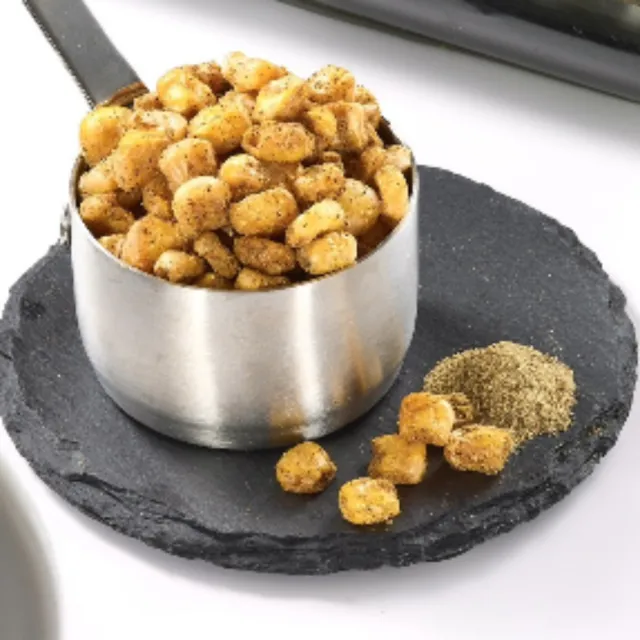 【炳叔】不用啃烤玉米粒口味任選3盒(原味/黑胡椒/經典蒜味/香菜哇沙米風味_25g*8包)