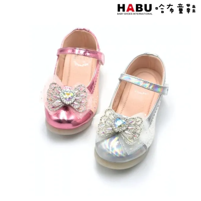 【HABU 哈布童鞋】公主燈鞋 公主鞋 娃娃鞋 燈鞋 水晶燈鞋 LED燈鞋-芭蕾舞曲 2351-PI