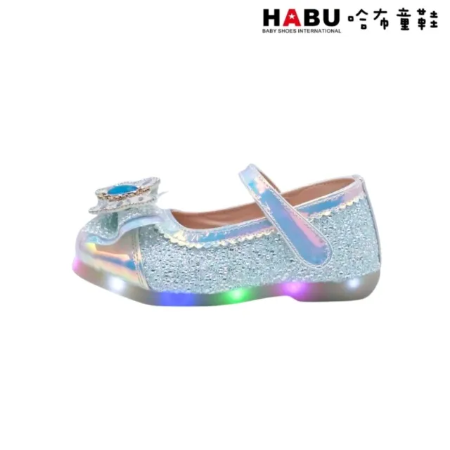 【HABU 哈布童鞋】公主燈鞋 公主鞋 娃娃鞋 燈鞋 水晶燈鞋 LED燈鞋-極光仙境 2349-BL
