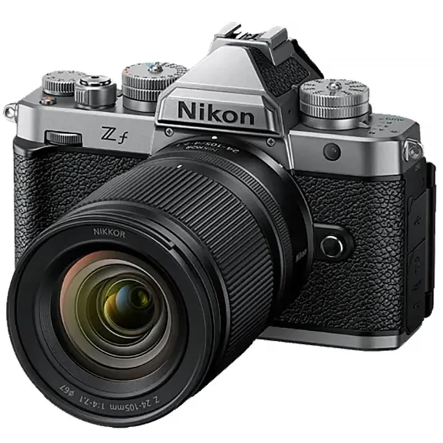 【Nikon 尼康】ZF KIT 附 Z 24-105mm F4-7.1 旅遊鏡組 銀色 (公司貨) 全片幅無反微單眼相機
