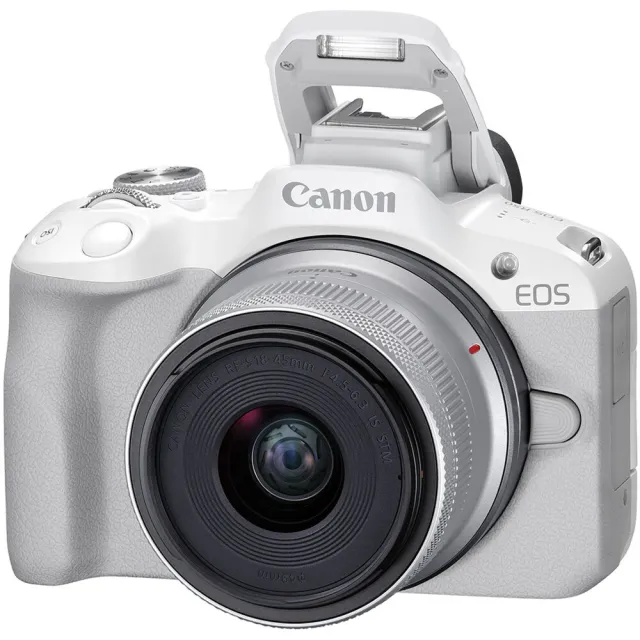 【Canon】EOS R50 KIT 附 RF-S 18-45mm F4.5-6.3 IS STM 單鏡組 (公司貨) APS-C 無反微單眼相機