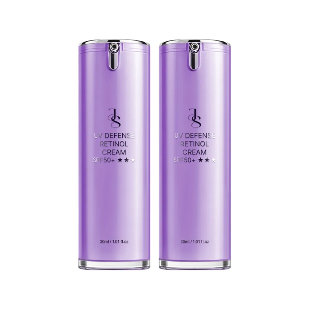 【JS 婕洛妮絲】鳶尾花A醇防曬素顏霜SPF50+★★★30mlx2(紫色防曬霜)（防曬潤色）