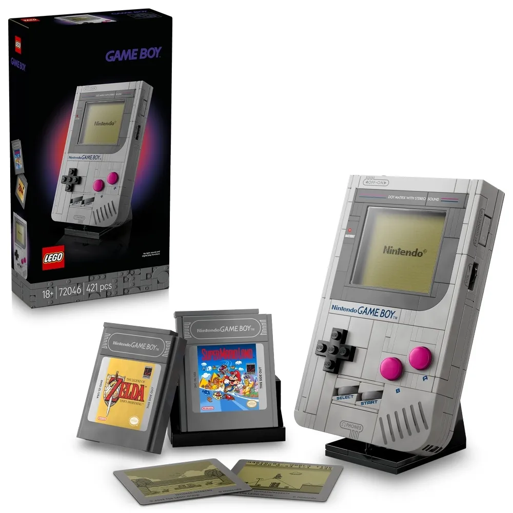 【LEGO 樂高】超級瑪利歐系列 72046 Game Boy(復古遊戲機 任天堂 玩具 積木 禮物)