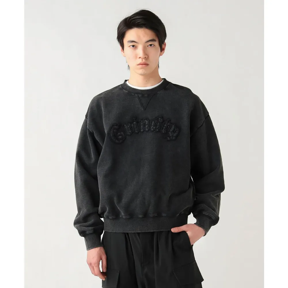 【BEAMS】官方旗艦館 BEAMS HEART / 男裝 貼布 圓領 衛衣