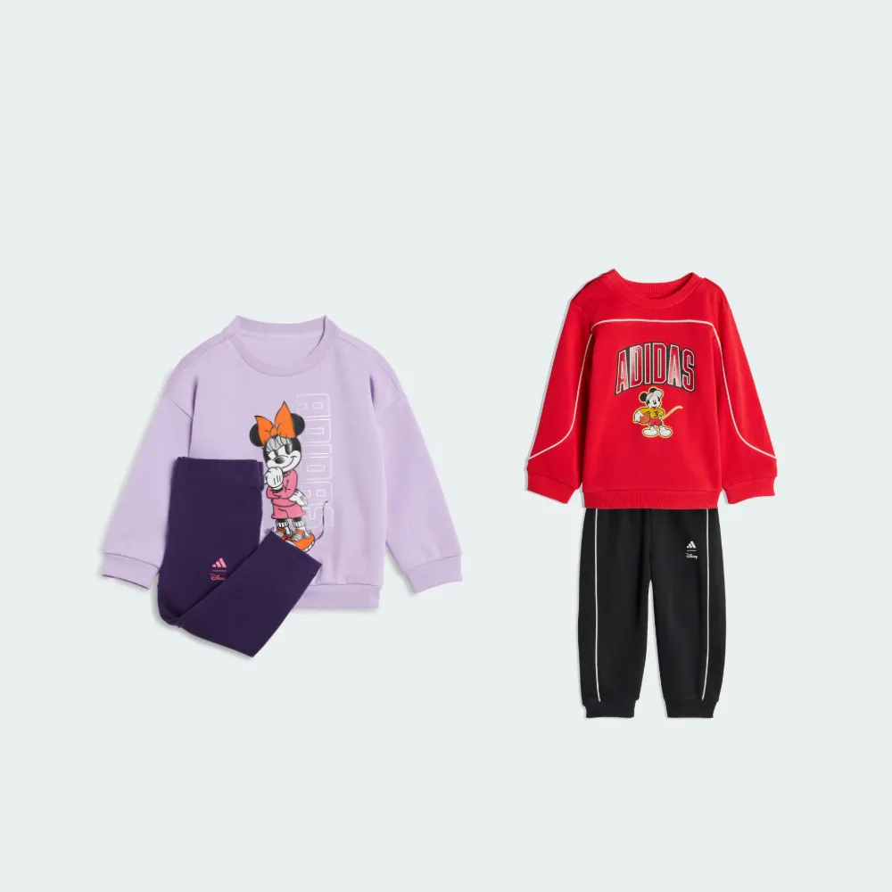 【adidas 愛迪達】ADIDAS X DISNEY 運動套裝 長袖/長褲 嬰幼童裝 多款任選 (JL9173/JZ7678)
