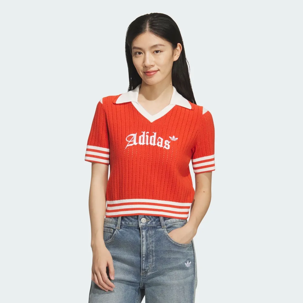 【adidas 愛迪達】短版短袖上衣 T恤 女 - Originals KT3048