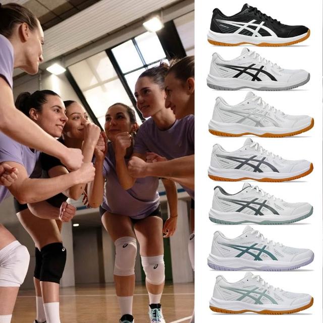 【asics 亞瑟士】排羽鞋 UPCOURT 6 男款 女款 排球 羽球 匹克球 運動 輕量 緩震 舒適 支撐 包覆 透氣
