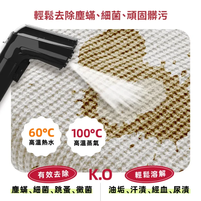【DIKE】淨速吸 Vapor蒸氣織物清潔機+萬用織物清潔機 (HCF510+HCF500)