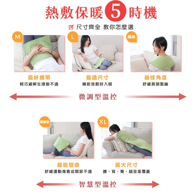 【Comefree】乾溼兩用動力式熱敷墊-肩用58x34cm(CF2281P)