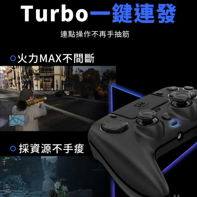 【GAME'NIR】Prime-S5 DIRECT PS5藍牙直連無線遊戲手把 PC電腦手把 霍爾搖桿 巨集背鍵連發
