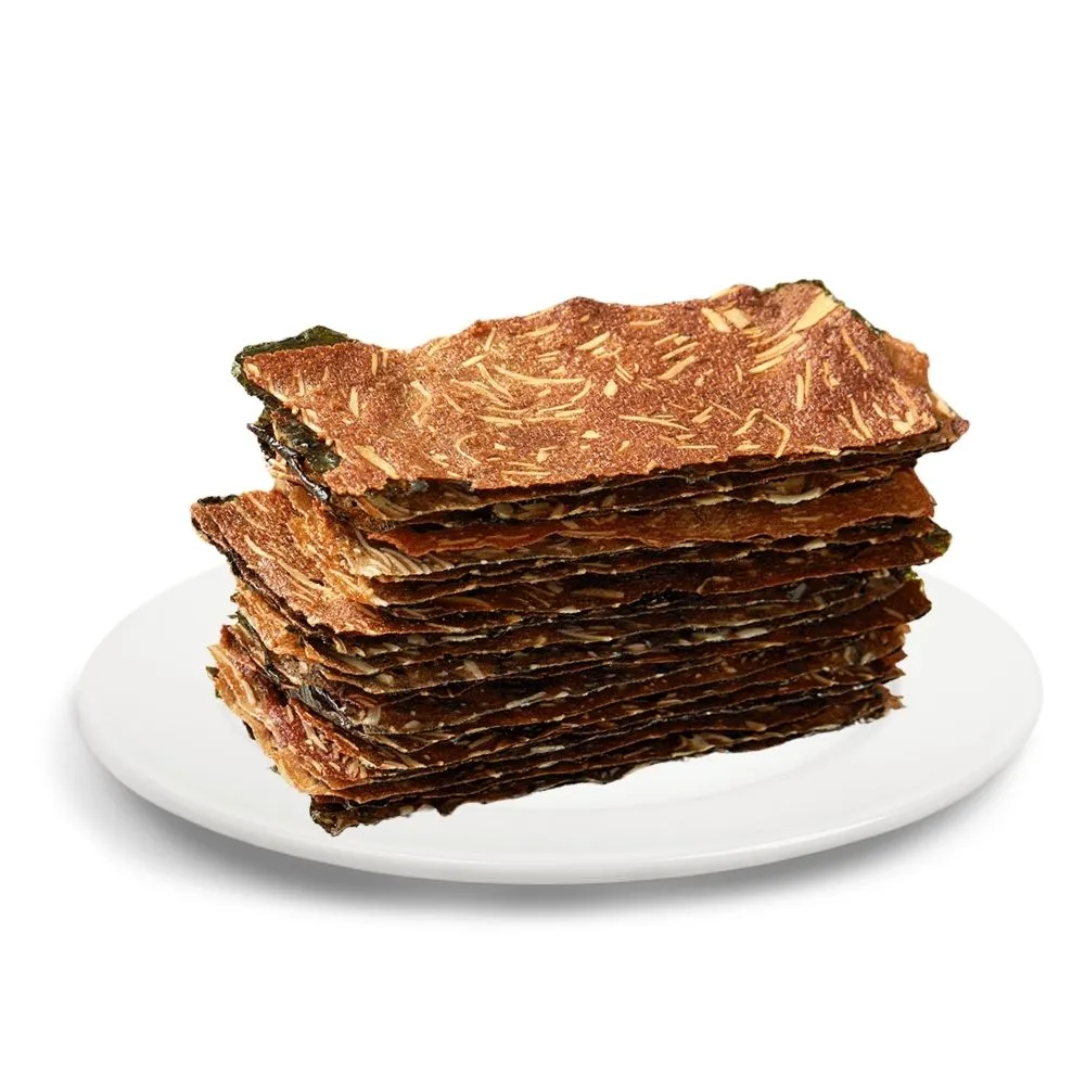 【魚饌食】海苔杏仁鮪魚肉紙60g/盒x2(非豬肉製 出國送禮 少油 含omega-3 涮嘴超脆 肉紙 肉乾 零食 中秋)