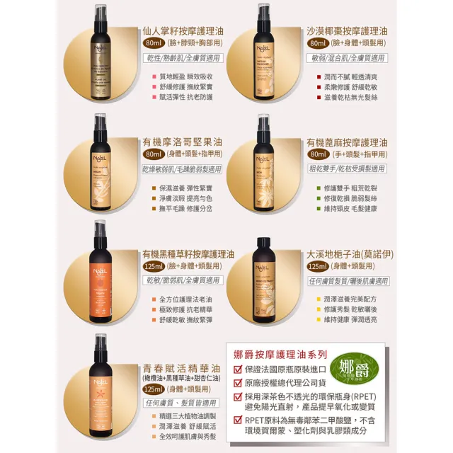 【法國NAJEL】阿勒坡沙漠椰棗按摩護理油80ml(身體/頭髮/臉部皆可用)