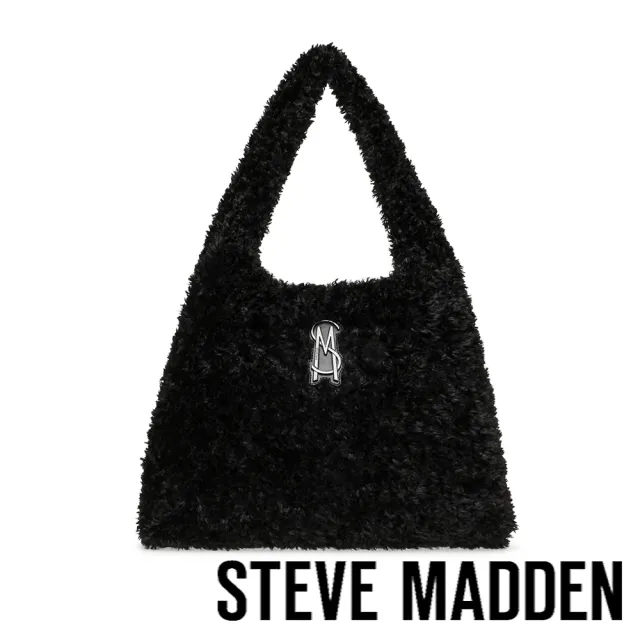 【steve madden】蓬鬆絨毛手提肩背包 BCHATEAU(黑色)
