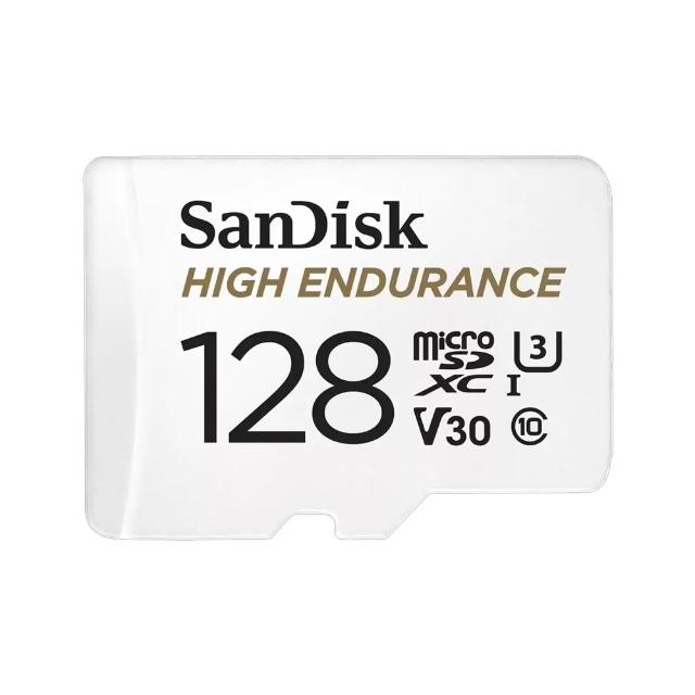 【SanDisk 晟碟】行車記錄器/監控專用High Endurance microSD 記憶卡 128GB(公司貨)
