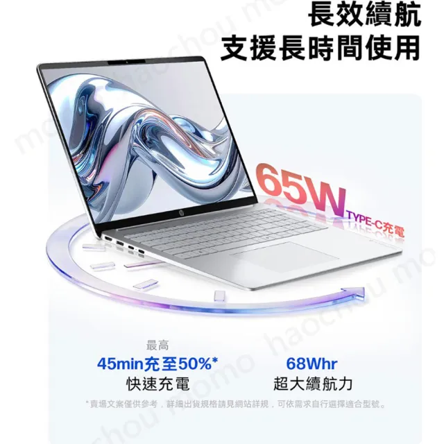【HP 惠普】16吋 Core 5 315輕薄高效筆電(OmniBook 3 16-bu0221TU/16G/512G SSD/W11/冰川銀)
