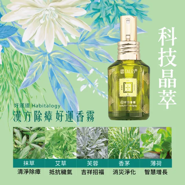 【好運道】湯鎮瑋-五寶草開運除穢噴霧30ml-4入(平安 避邪 淨化 招財 艾草 入厝 補財庫 招桃花)