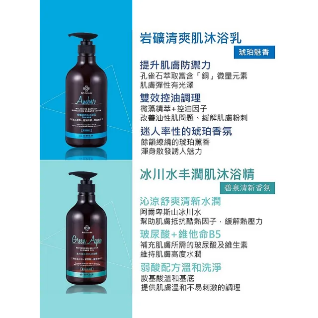 【Dr’s Formula 台塑生醫】胺基酸沐浴4入任選(800g沐浴乳/沐浴/官方直營)