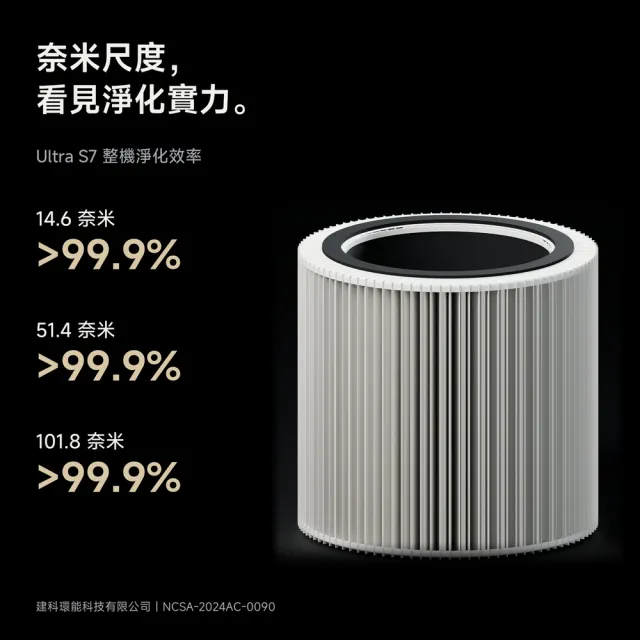 【Apolnus 波那斯】買一送一 全效奈米空氣清淨機(適用8坪/奈米濾淨力/SGS國際認證/Ultra S7)
