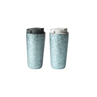 【Titanium 鈦造】純鈦跳跳杯 MiNi 晶鈦系列-水嵐青 600ml (保溫瓶 鈦保溫杯 台灣鈦杯 鈦金屬 環保杯)