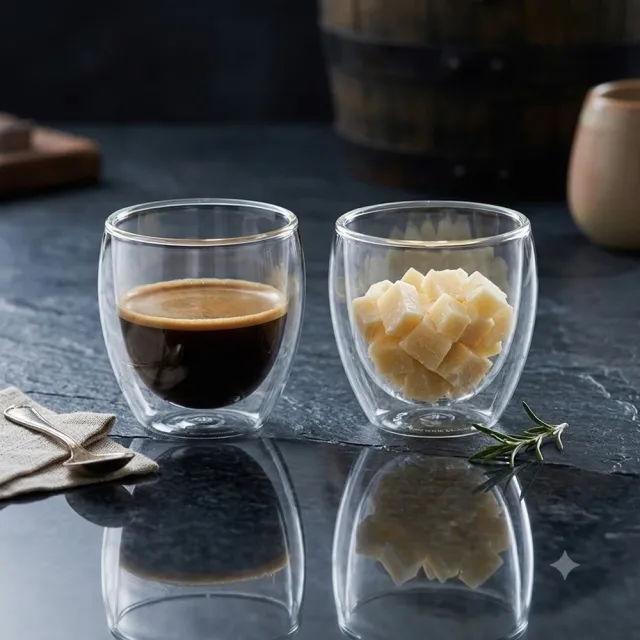 【Bodum】買一送二 PAVINA雙層玻璃杯250ml(2入組) 加贈品牌隨行杯及儲物罐(價值850) 防燙 防冷凝水