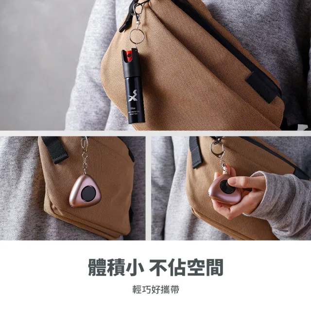 【防災專家】防狼噴霧+防狼警報器超值組合(防誤觸開關 防身 防狼 防狼噴霧器 辣椒水 捷運防護)