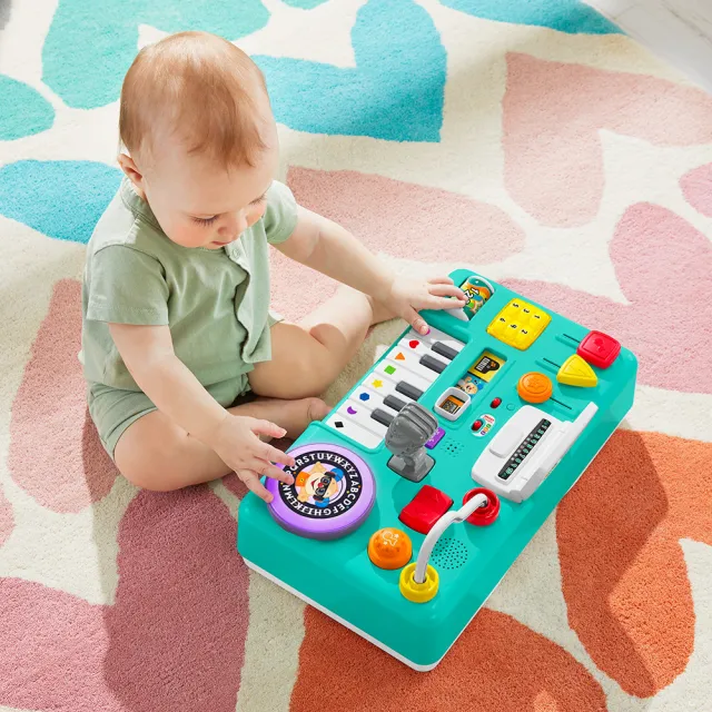 【Fisher price 費雪】趣味DJ桌/寶寶DJ台(IG短影片爆紅/網路獨賣/遊戲桌/成長型/多功能)
