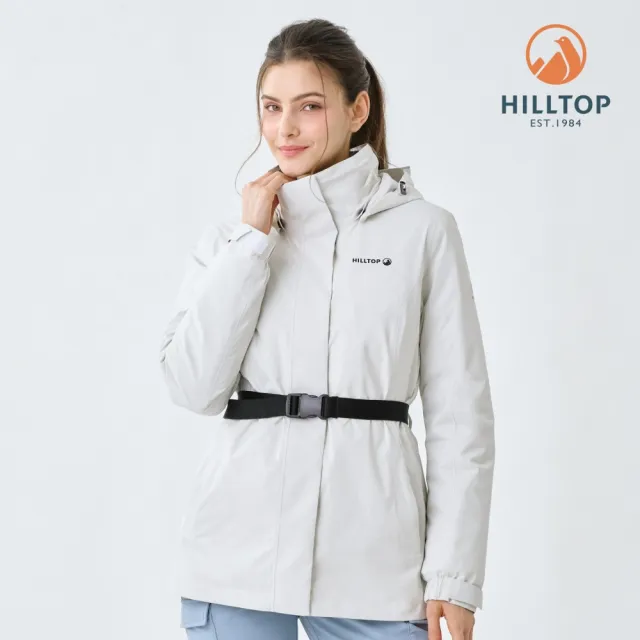【Hilltop 山頂鳥】獨家特談-GORE-TEX 2L單件式防水防風透氣短大衣外套(男女多款任選/施華洛世奇/水鑽)